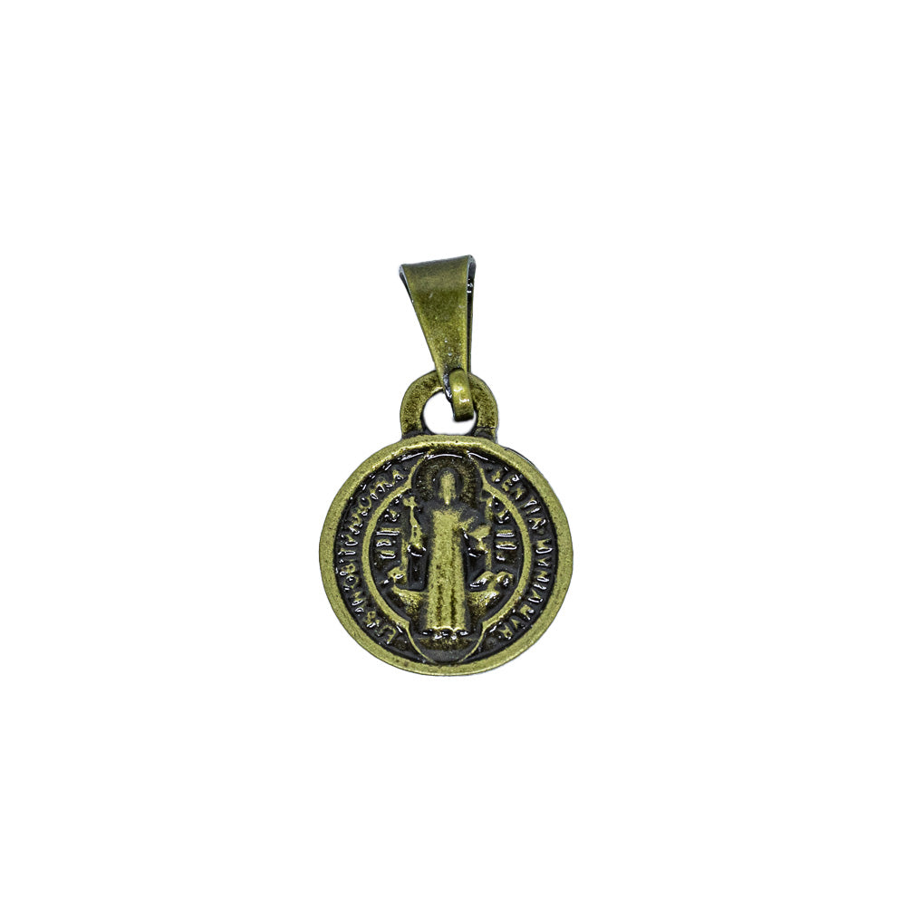 Medalha de São Bento 10 mm Ouro Velho