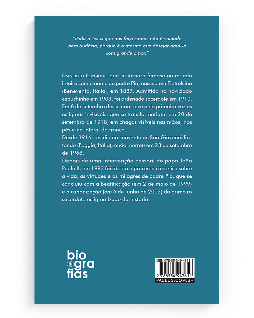 Padre Pio - O Mistério do Deus próximo - Saveiro Gaeta