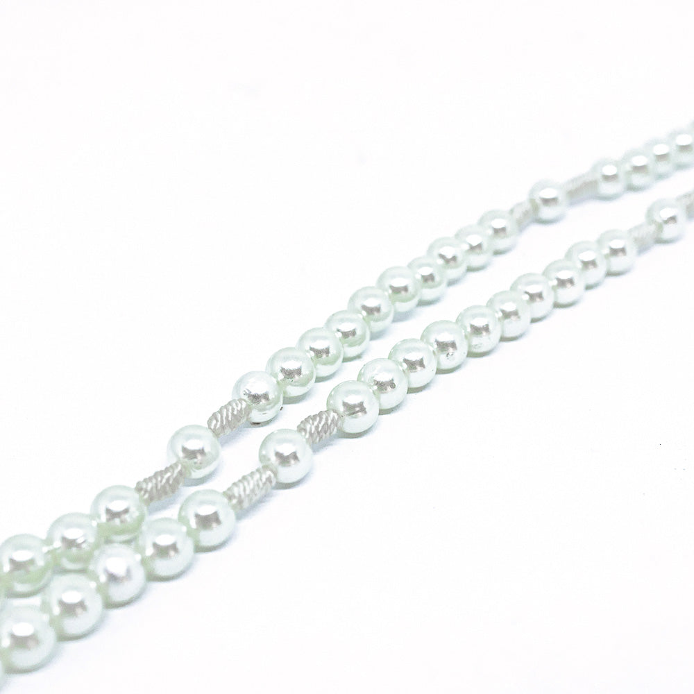 Rosário Pérola Creme 6mm