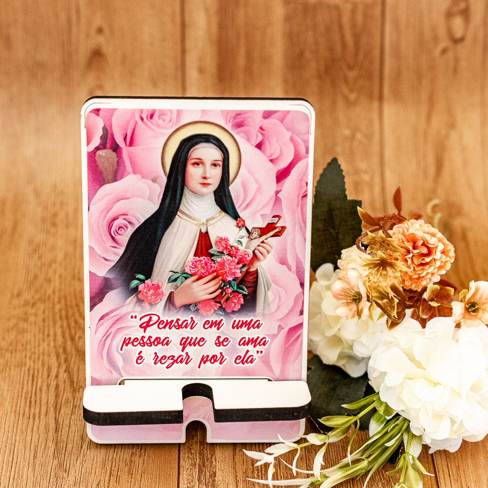 Porta Celular de Mesa Santa Teresinha