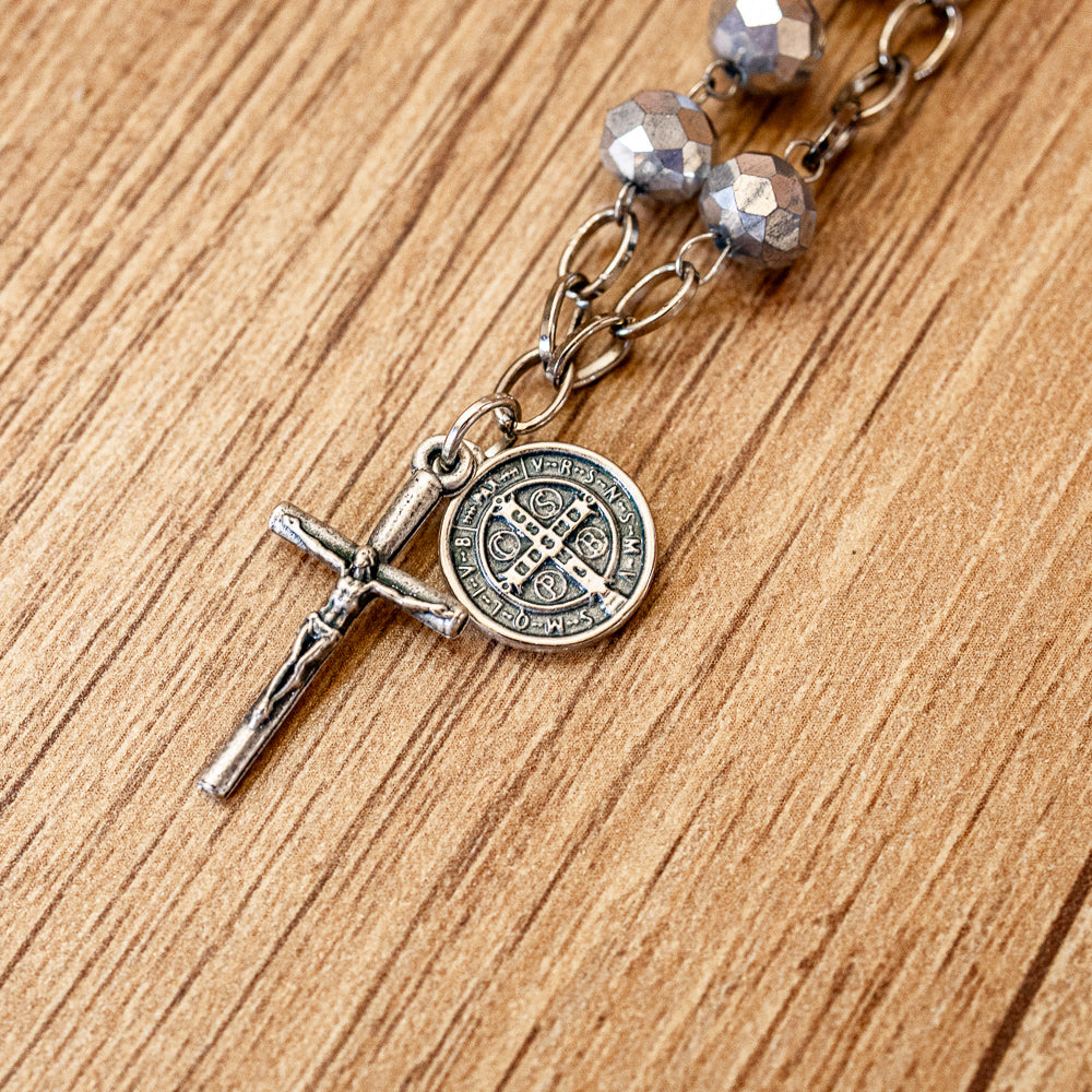 Pulseira Cristal 8mm São Bento