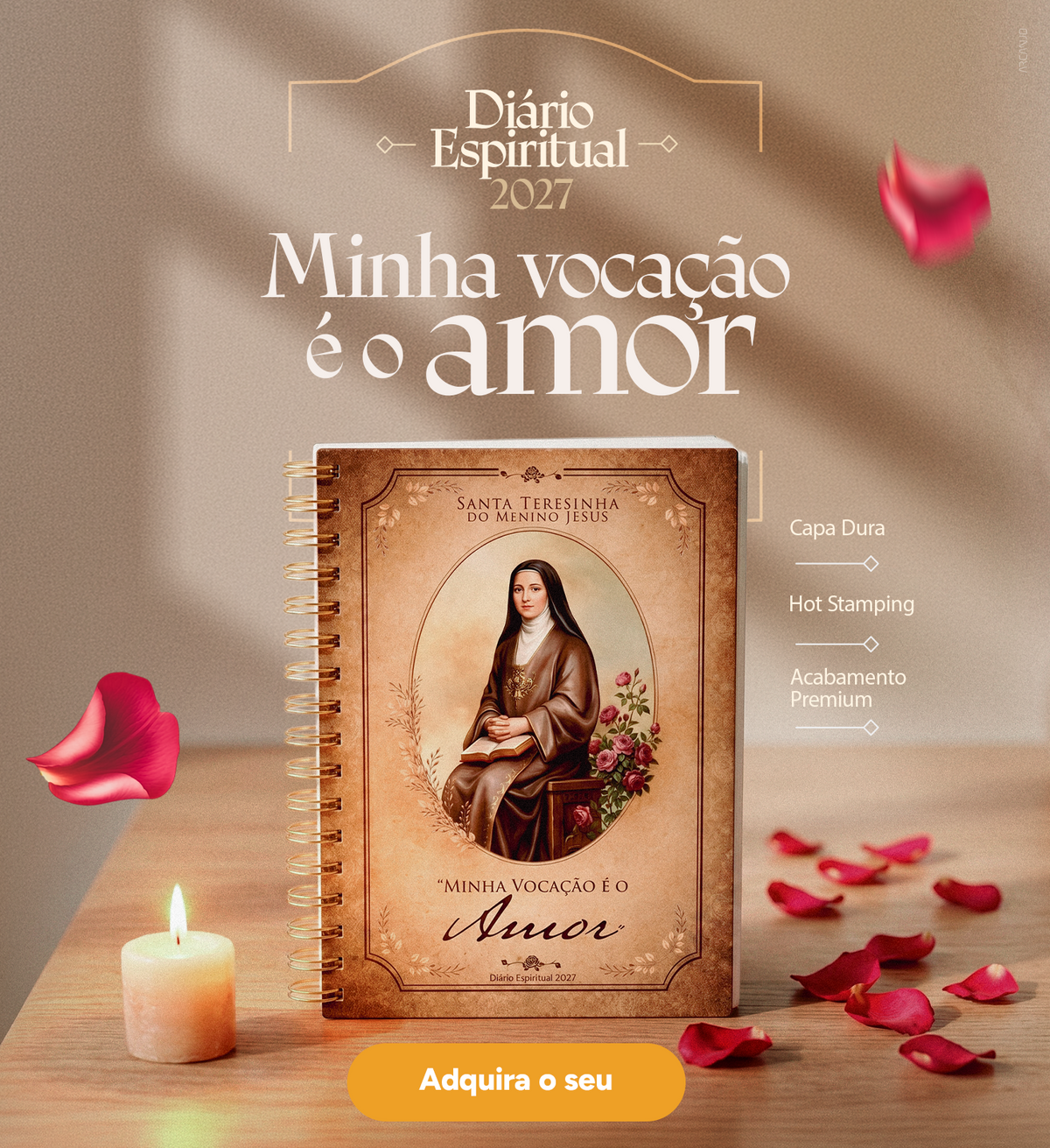 Diário Espiritual 2027 | Santa Teresinha do Menino Jesus - Instituto Hesed
