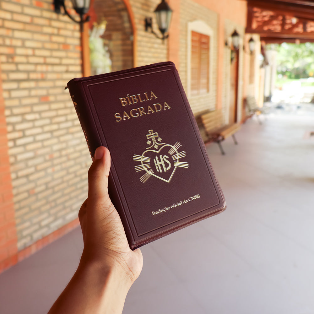 Bíblia Sagrada Tradução Oficial da CNBB Capa Zíper Hesed
