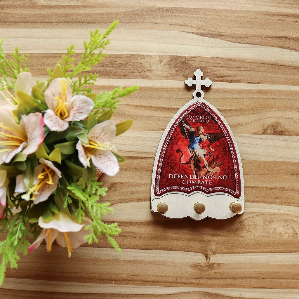 Porta Chaves Mini Capela São Miguel Arcanjo