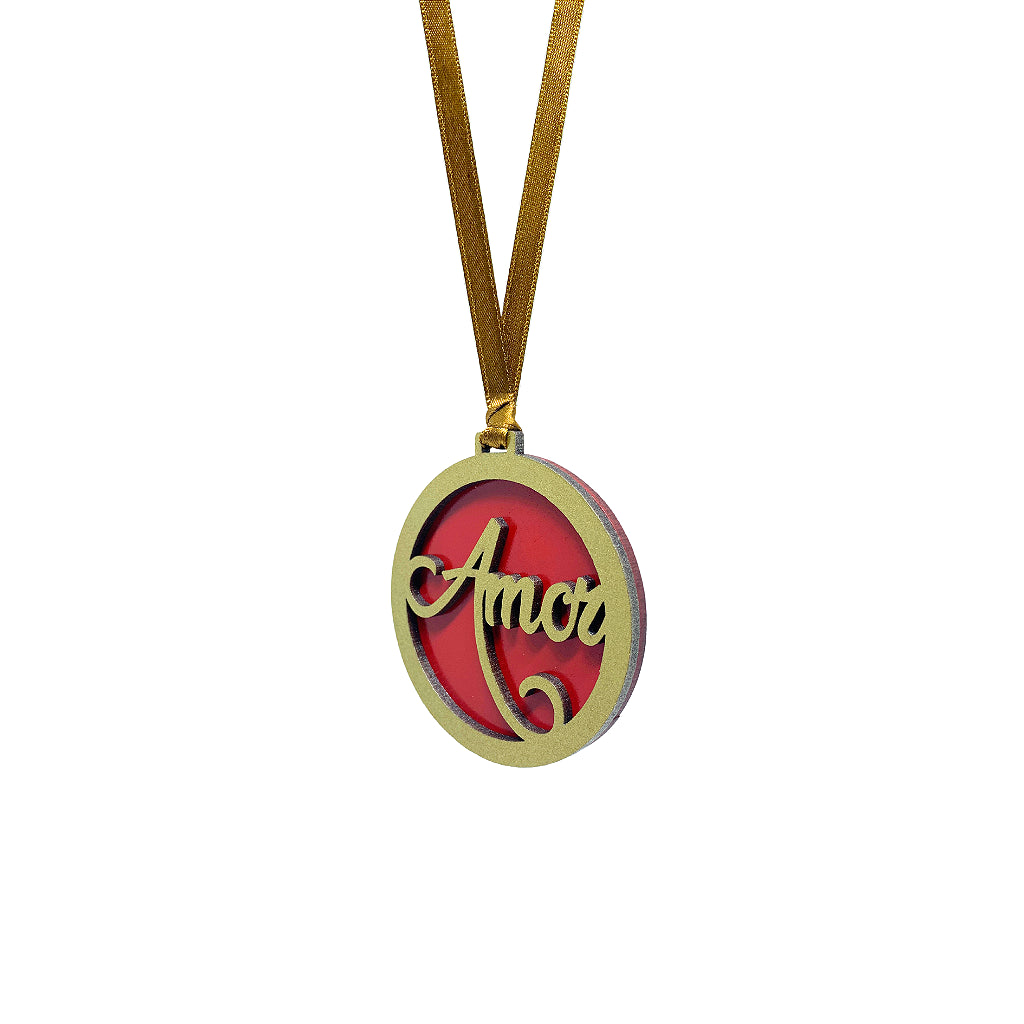 Enfeite de Natal MDF - Amor