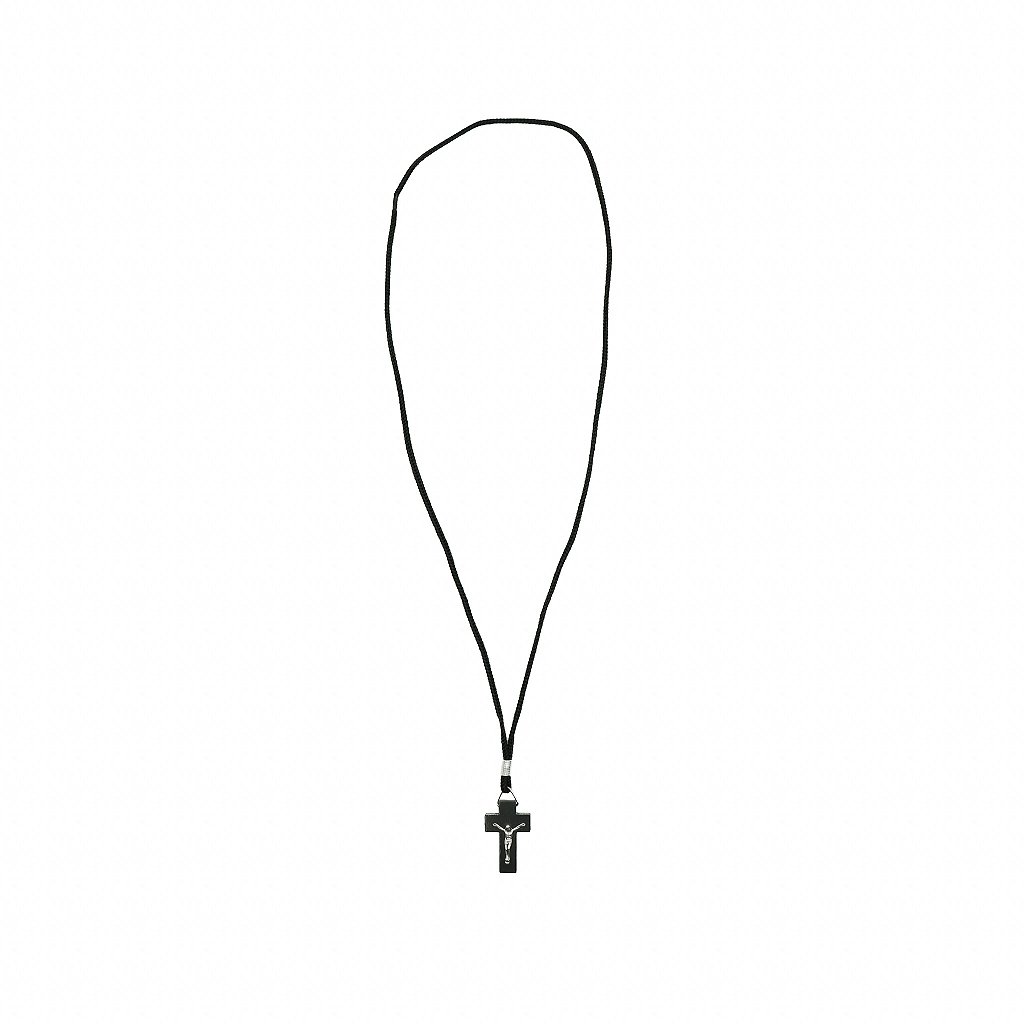 Cordão Cruz Preta Pequena