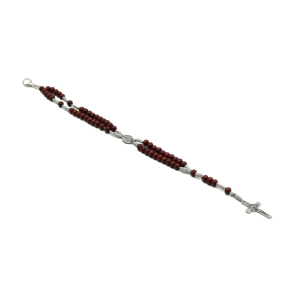 Terço Pulseira Madeira Nossa Senhora Aparecida