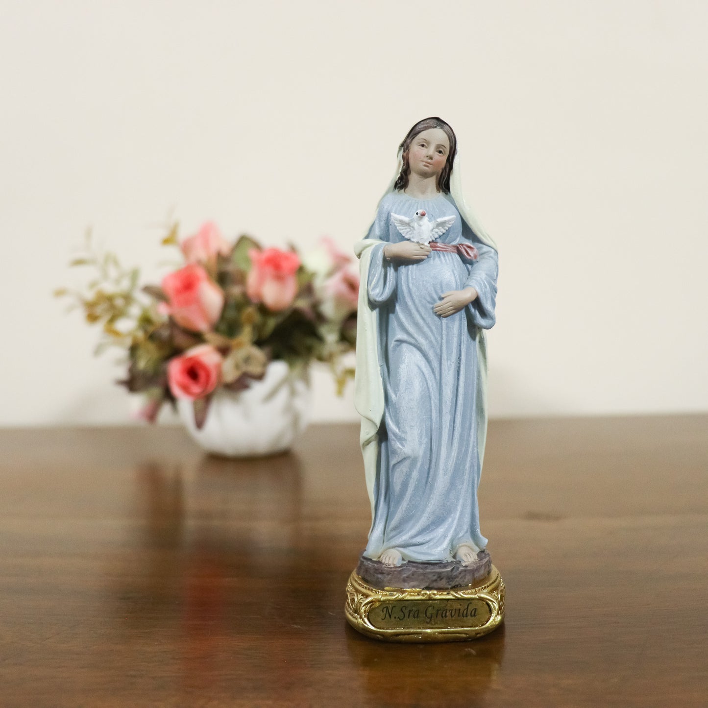 Imagem Nossa Senhora Grávida 13 cm (Linha EURO) resina
