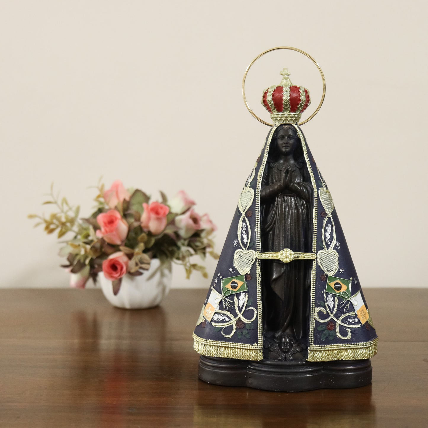 Imagem Nossa Senhora Aparecida 20 cm resina