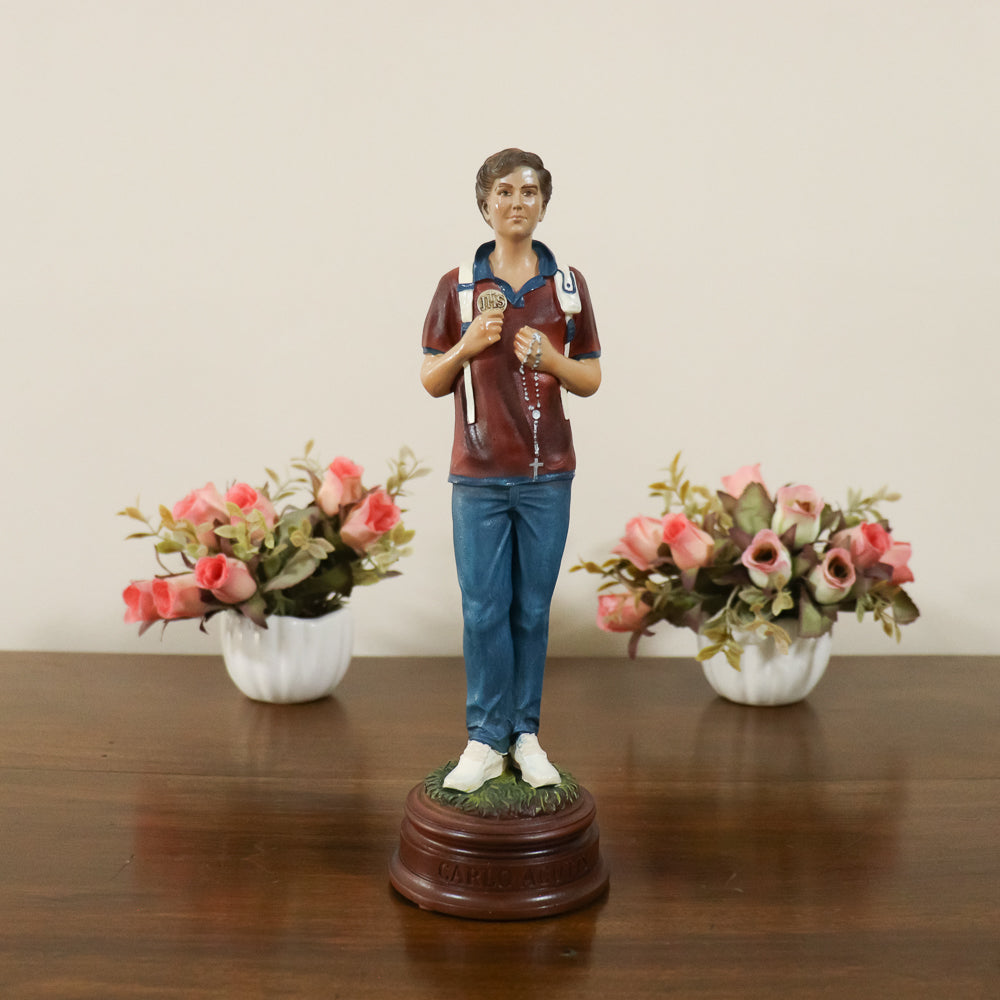 Imagem São Carlo Acutis 23cm resina