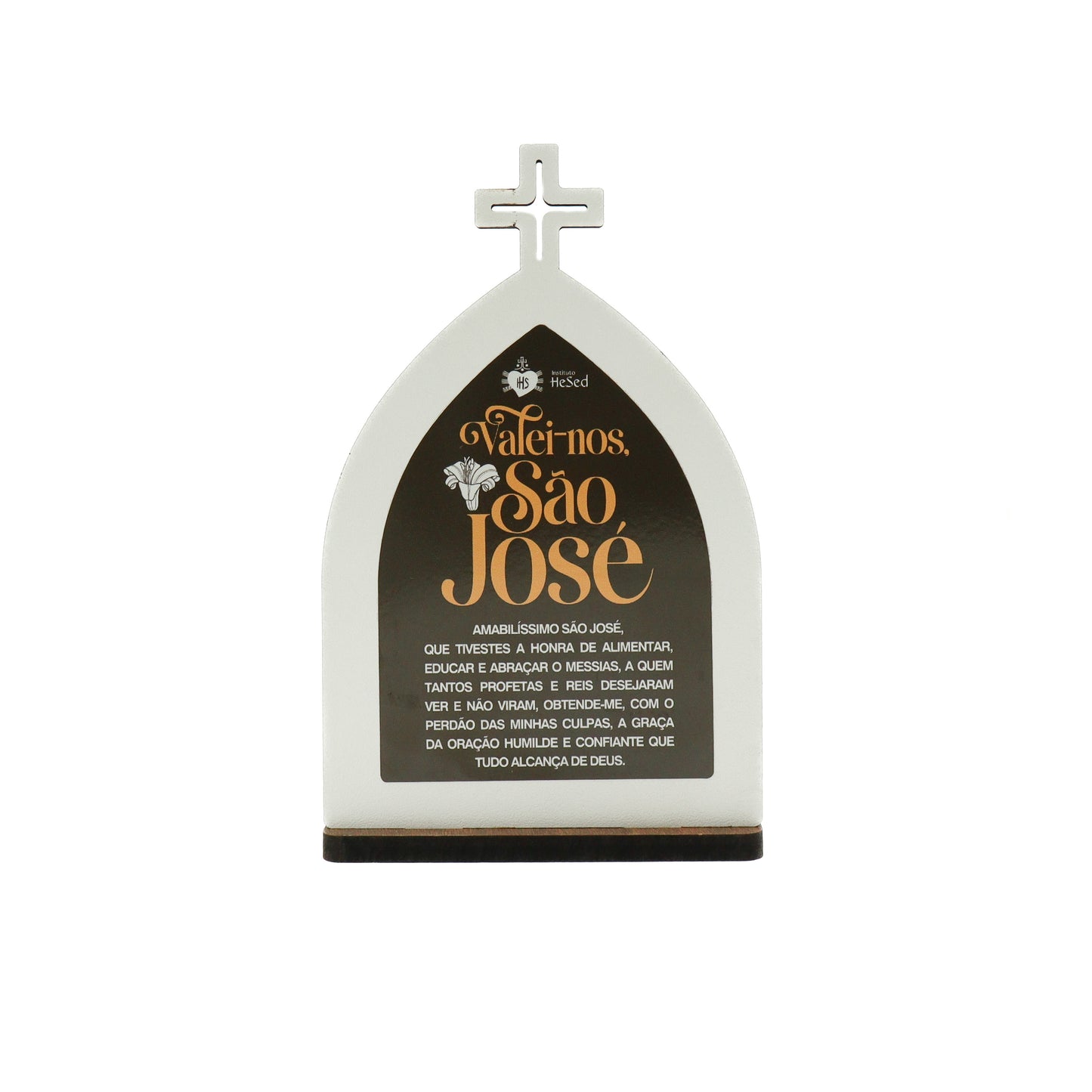 Capela de São José com livreto de orações: "Valei-nos, São José" - Hesed