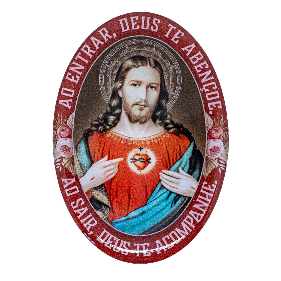 Adesivo Resinado Sagrado Coração de Jesus