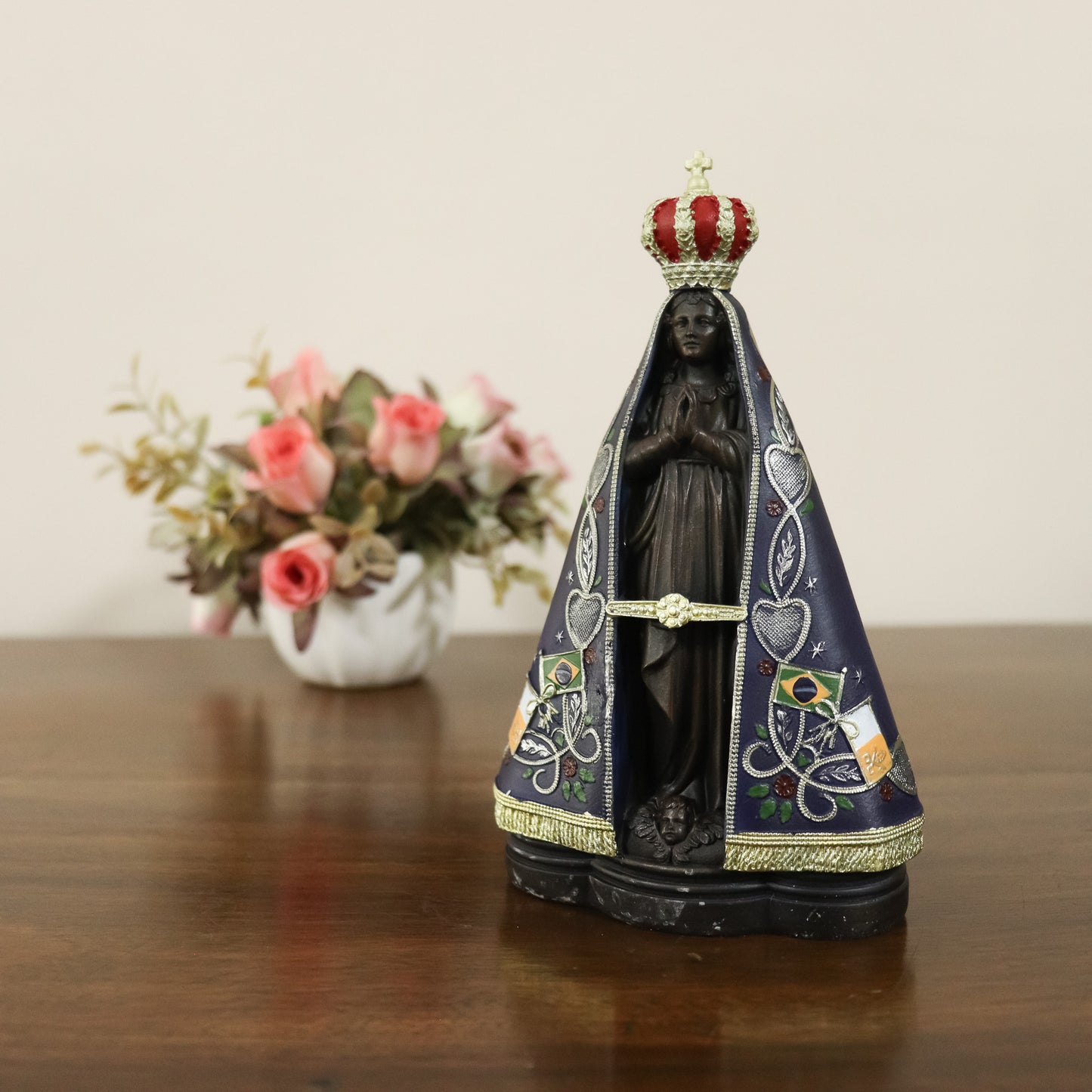 Imagem Nossa Senhora Aparecida 15 cm resina