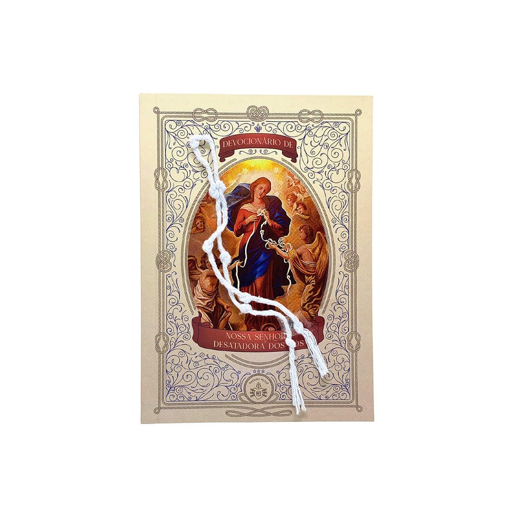 Devocionário de Nossa Senhora Desatadora dos nós - Acompanha Cordão Com Nós