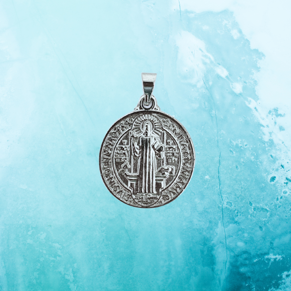 Medalha de São Bento 20 mm Níquel