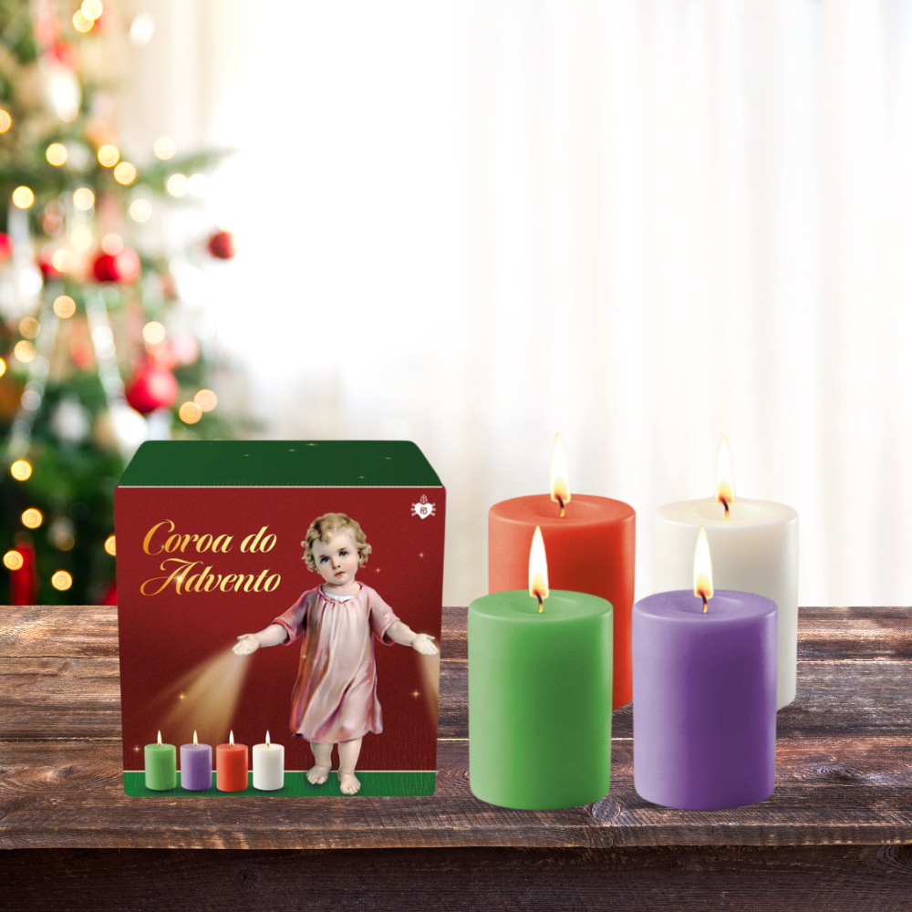 Kit Vela do Advento em Preparação Para o Natal de Jesus - Hesed
