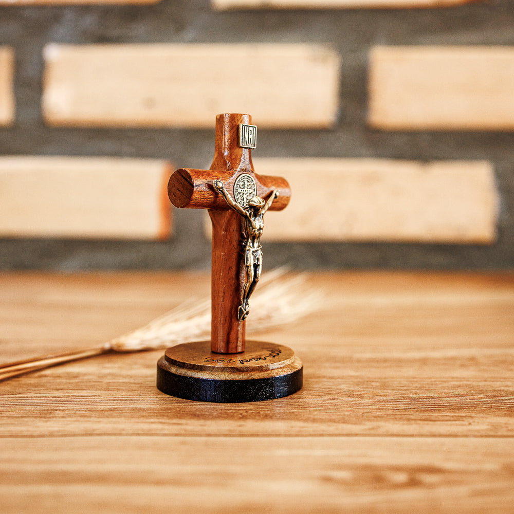 Cruz 7 cm - Pedestal Redondo