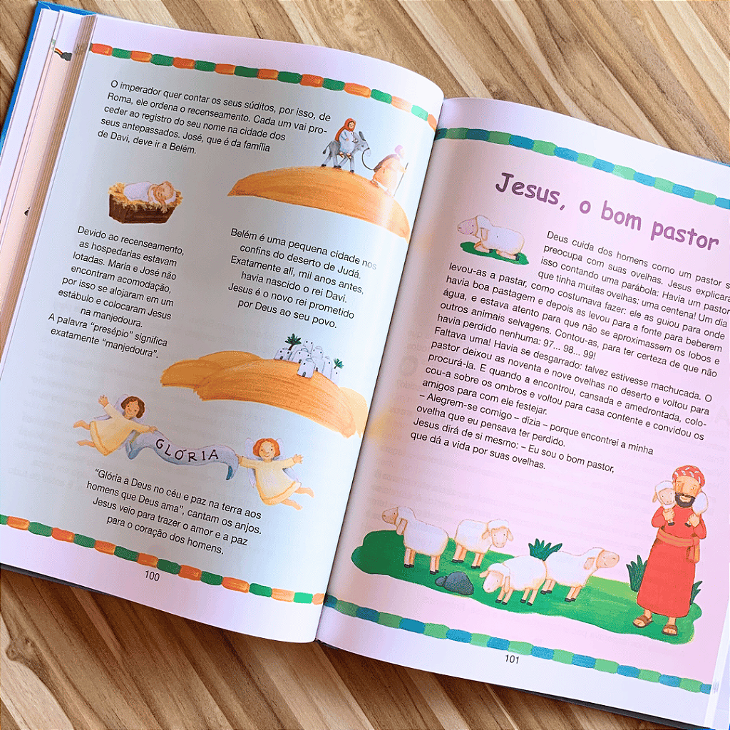 A Bíblia Infantil Ave Maria Capa Flexível