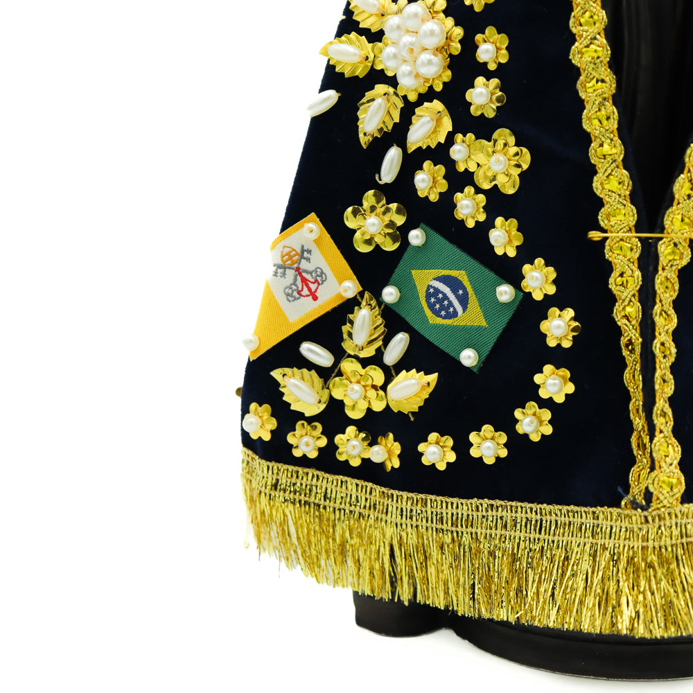 Nossa Senhora Aparecida 25 cm com manto e coroa