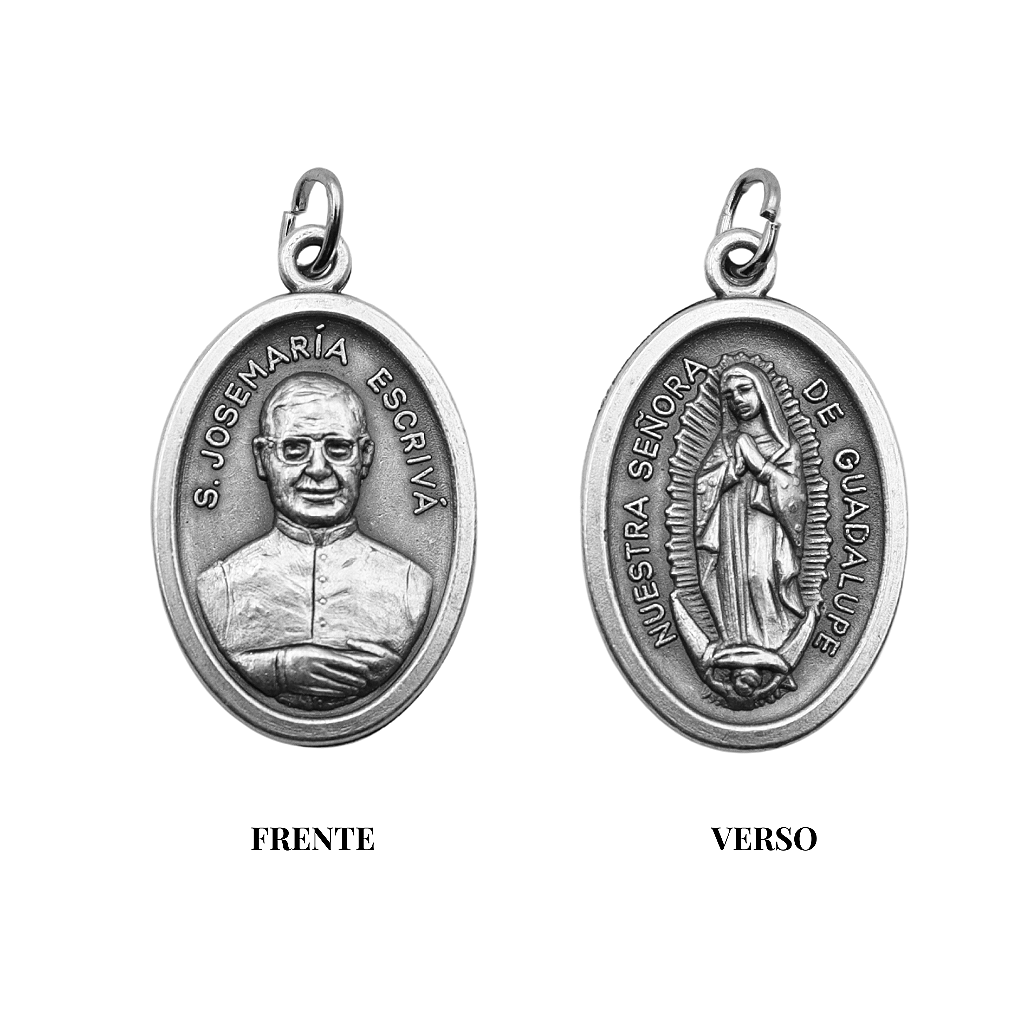Medalha São José Maria Escrivá & Nossa Senhora de Guadalupe