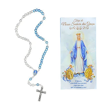 Terço Nossa Senhora das Graças 8mm Com Oração