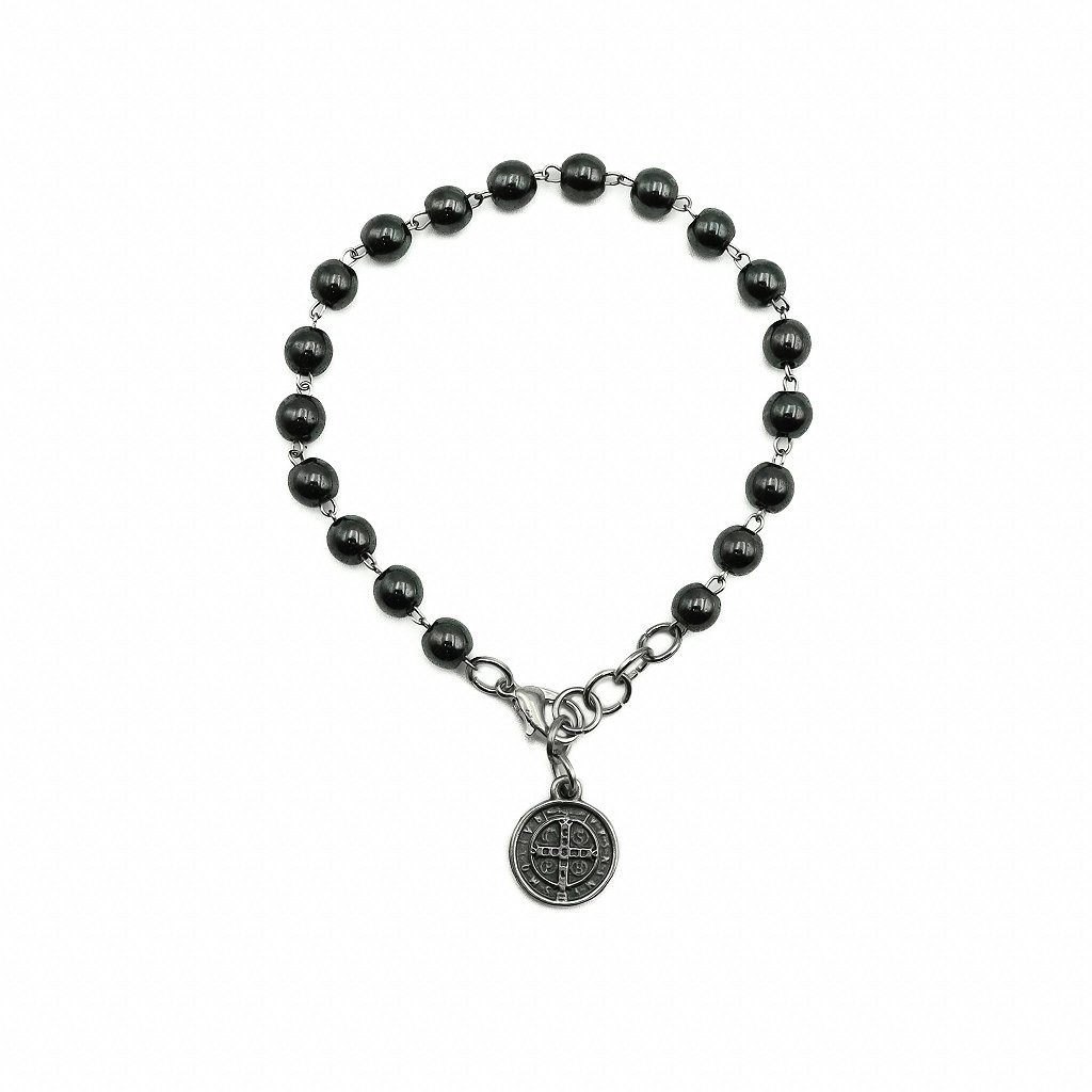 Pulseira hematita São Bento