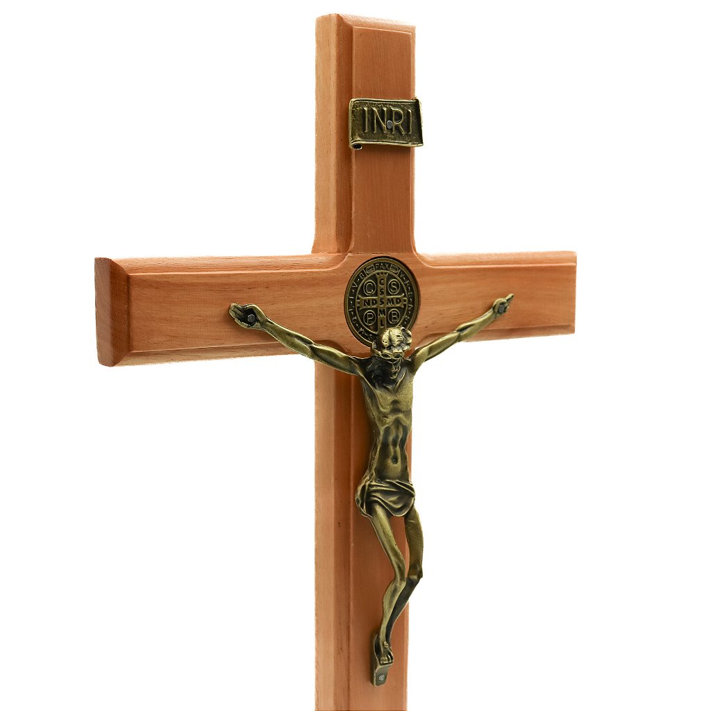 Cruz de Parede 35 cm - Ouro Velho