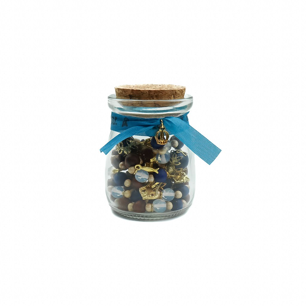 Terço Milagre da Pesca Nossa Senhora Aparecida Azul 10mm