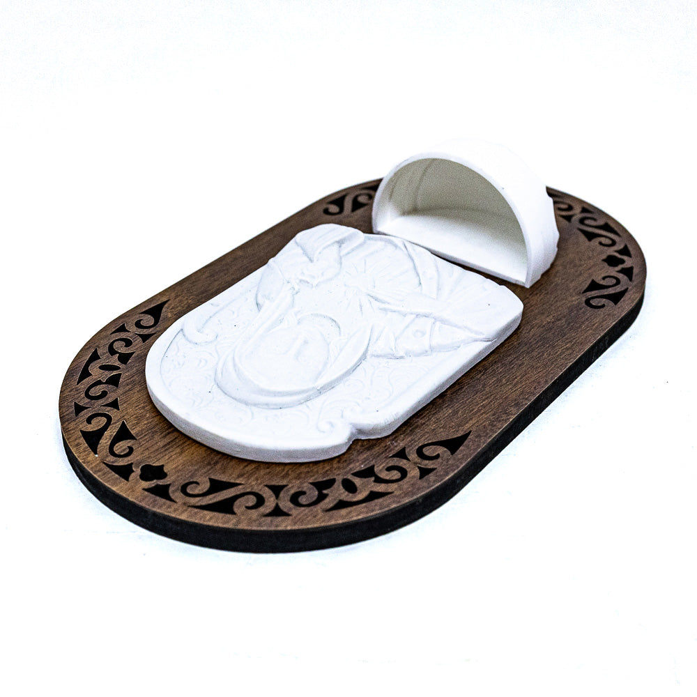 Pia Água Benta Devocional - Imaculado Coração de Maria