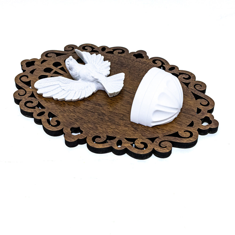 Pia para Água Benta Devocional - Espírito Santo