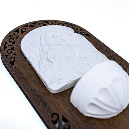 Pia para Água Benta Devocional - Sagrado Coração de Jesus