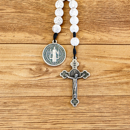 Chaveiro Dezena Aberta Contas Craquelada  São Bento