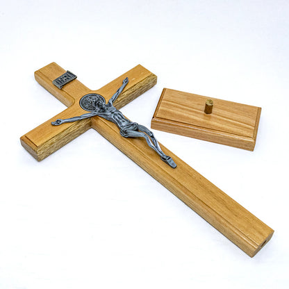 Cruz de Mesa 36 cm - Prata Velha