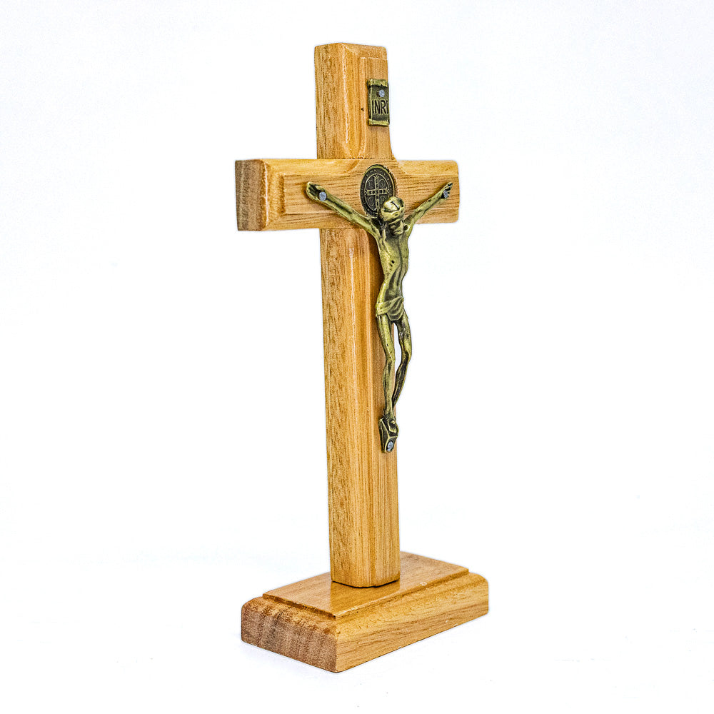 Cruz de Mesa 36 cm - Ouro Velho