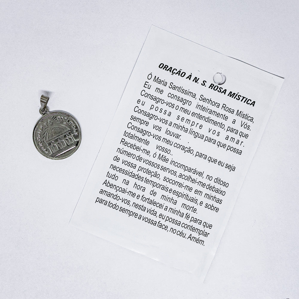 Medalha Nossa Senhora Rosa Mística 2mm - Hesed