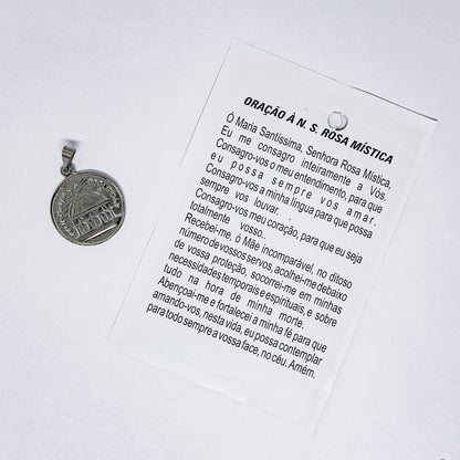 Medalha Nossa Senhora Rosa Mística 2mm - Hesed