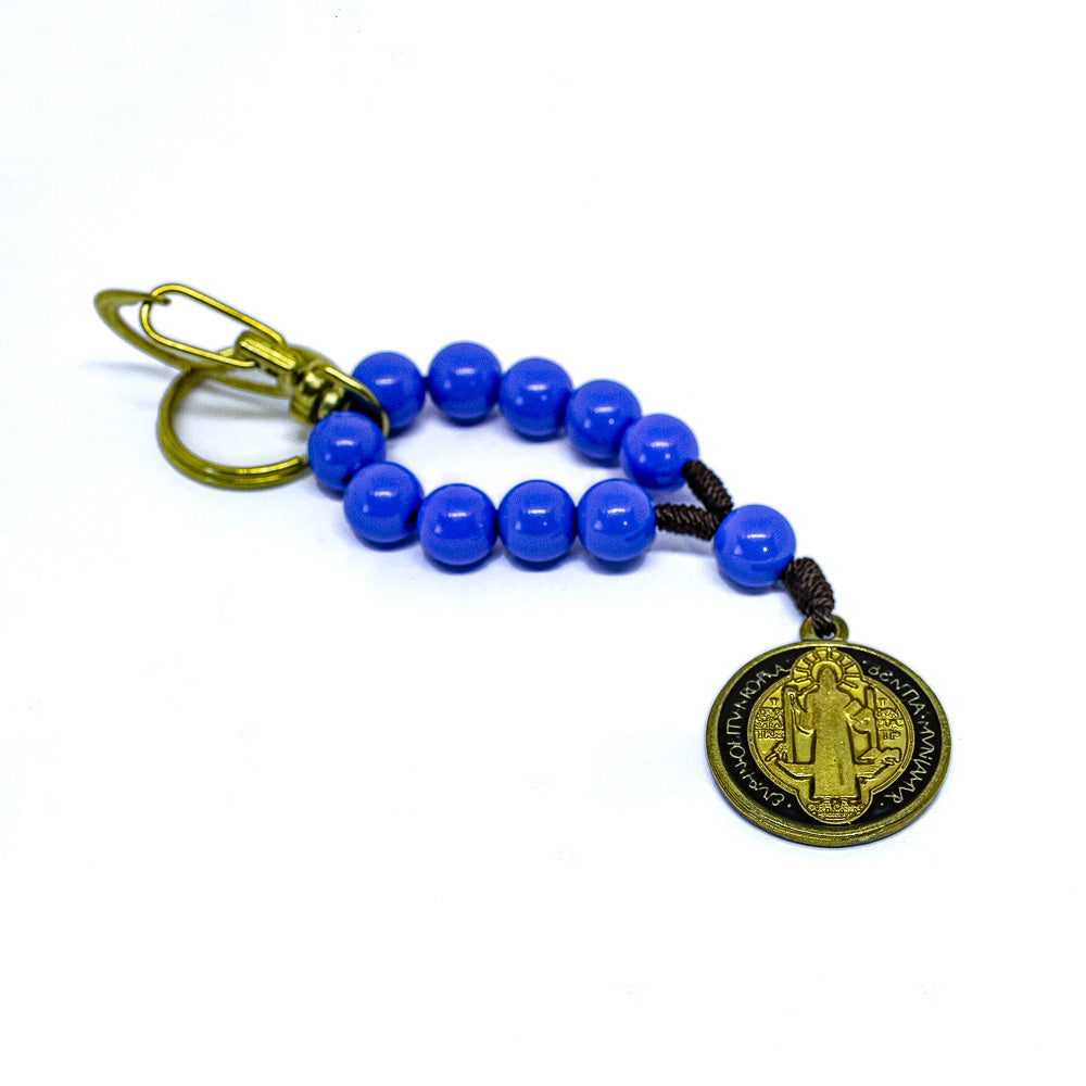 Chaveiro Dezena de São Bento Azul