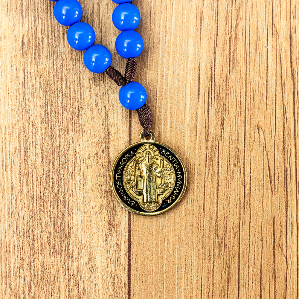 Chaveiro Dezena de São Bento Azul