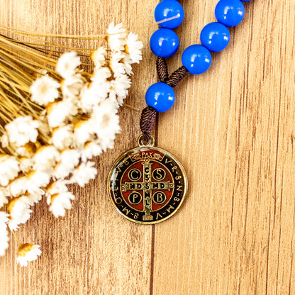 Chaveiro Dezena de São Bento Azul