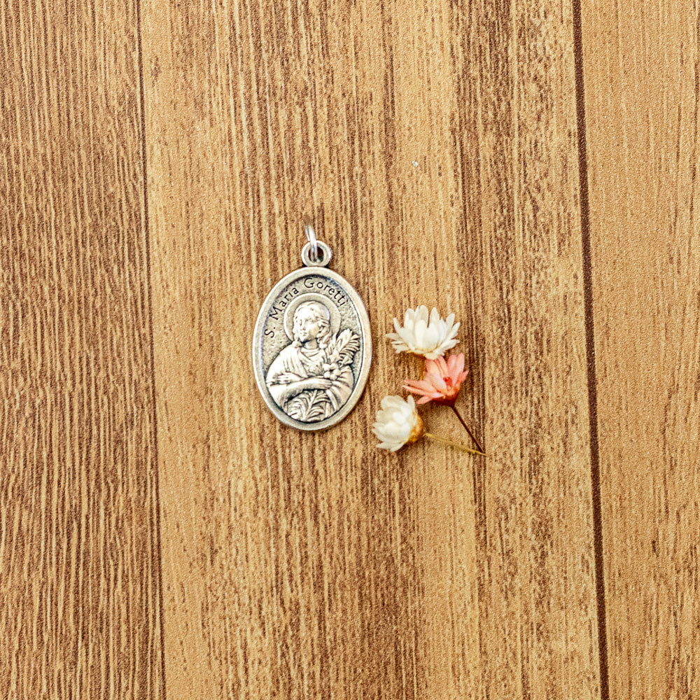 Medalha Santa Maria Goretti e Mãos - Italiana