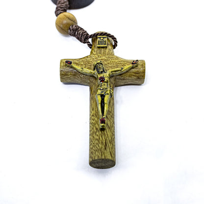 Adorno de Carro Dezena São Padre Pio Madeira