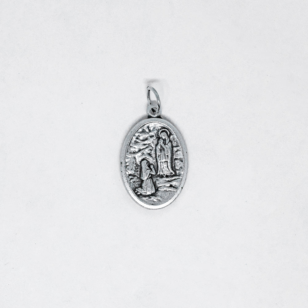 Medalha Santa Bernadete e Nossa Senhora de Lourdes - Italiana