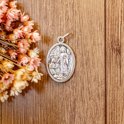 Medalha São Rafael e Mãos - Italiana