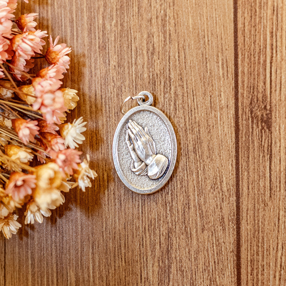 Medalha São Rafael e Mãos - Italiana