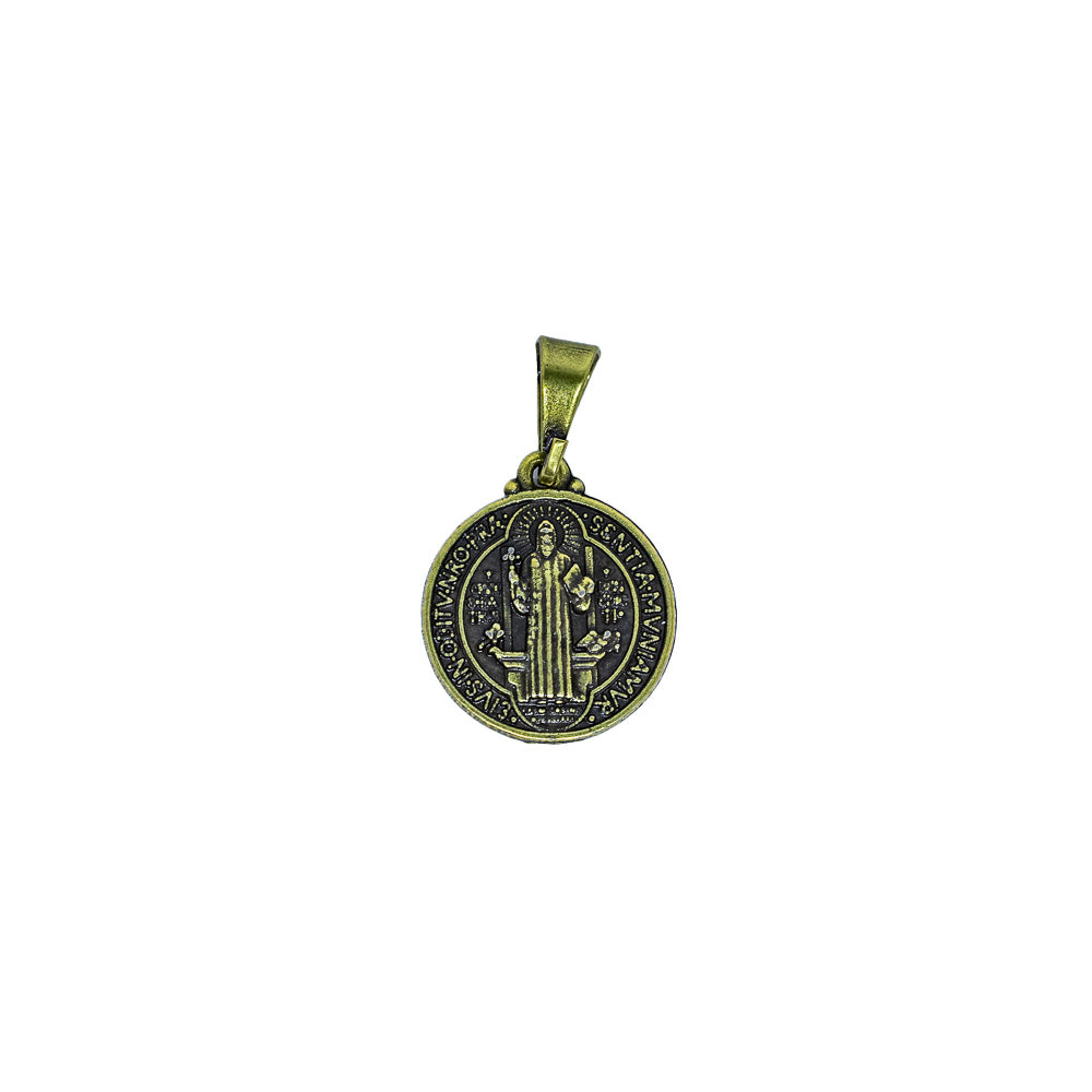 Medalha São Bento 20 mm - Ouro Velho