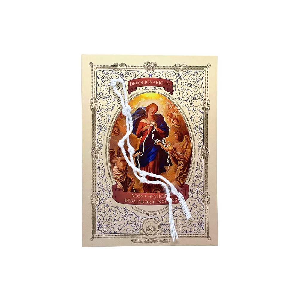 Devocionário de Nossa Senhora Desatadora dos nós - Acompanha Cordão Com Nós