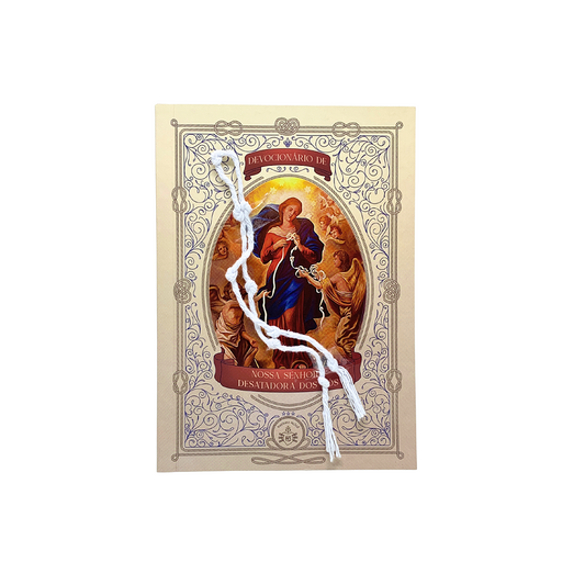 Devocionário de Nossa Senhora Desatadora dos nós - Acompanha Cordão Com Nós