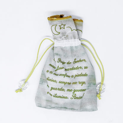 Terço Infantil Com Saquinho - Anjo da Guarda Branco