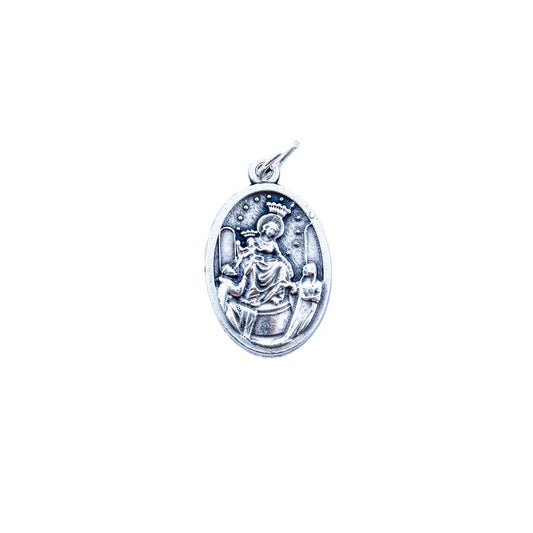 Medalha Nossa Senhora do Rosário de Pompeia 2mm - Italiana