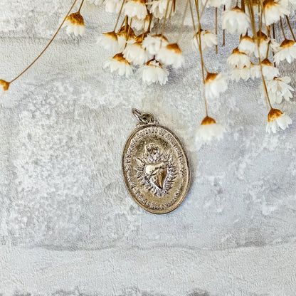 Medalha 25mm Detem-te Sagrado Coração de Jesus - Hesed